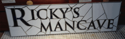 rickys mancave-lighted sign